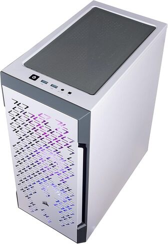 كمبيوتر الألعاب Velztorm Fultix White المُصمم مسبقًا (AMD Ryzen 5 5500، GeForce RTX 5060، ذاكرة وصول عشوائي DDR4 سعة 16 جيجابايت، محرك أقراص PCIe SSD بسعة 512 جيجابايت، مراوح RGB، 750 واط PSU، WiFi 5، بلوتوث 4.2، RJ-45، HDMI، Win 11 Home) in Saudi Arabia