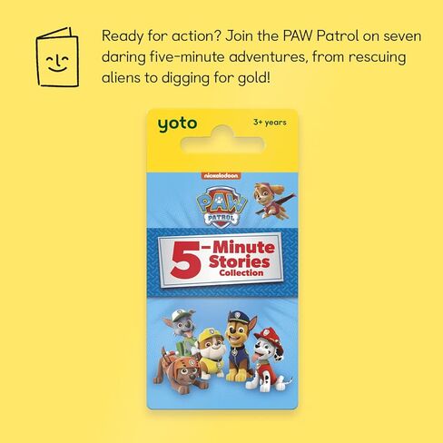 YOTO PAW Patrol: قصص مدتها 5 دقائق - بطاقة صوت للأطفال للاستخدام مع المشغل وجهاز صوتي صغير الكل في 1، استماع تعليمي وخالي من الشاشة مع قصص ممتعة لوقت اللعب ووقت النوم والسفر، للأعمار من 3 سنوات فما فوق in Kuwait