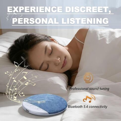 2026 New Sleep Pillow Speaker, Bluetooth Pillow Speaker with White Noise Timer Wireless Sleep Aid with Stereo Bass Private Sleep Headphones for Adult Kids in Saudi Arabia