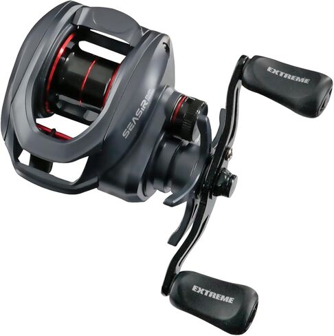SEASIR Extreme DC Baitcaster Reel, 5.7oz Ultralight Baitcasting Reel, Digital Control Fishing Reel, Max Drag 13LB, 7.0:1, 5+1 BB, Freshwater Saltwater, Drag Clicker, Carbon Fiber Washer, Grey in Saudi Arabia