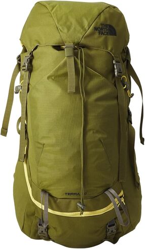 The North Face Teen Terra 50 | Unisex Hiking Backpack, Breathable Back Panel & Shoulder Straps, Bottom Webbing, Bladder Sleeve, Forest Olive/New Taupe Green-NPF, One Size in Saudi Arabia