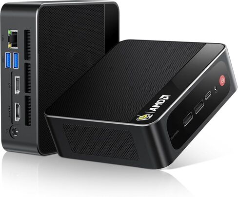 Beelink Mini PC Ryzen 7 5850U (8C/16T، Turbo 4.4 جيجا هرتز)، 32 جيجا بايت DDR4 RAM 500 جيجا بايت PCIe3.0 SSD أجهزة كمبيوتر مكتبية صغيرة، SER5 PRO يدعم شاشة ثلاثية 4K@60 هرتز/WiFi 6/BT5.2/DP+HDMI+USB-C/USB3.2/RJ45 LAN in Saudi Arabia
