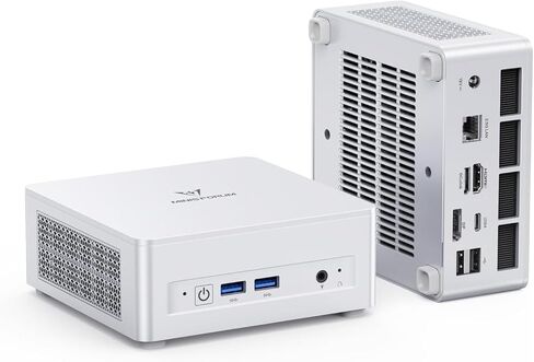 MINISFORUM DeskMini UM750L Slim Mini PC AMD Ryzen 5 7545U Small PC, 16GB LPDDR5 RAM+512G PCIe4.0 SSD, HDMI/DP/USB4 Outputs, 2.5G LAN, WiFi 6E, 4xUSB Port Small Form Factor in Saudi Arabia