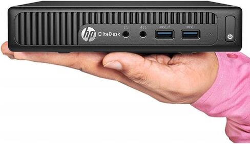 HP EliteDesk 705 G3 Mini PC Business Desktop Computer, AMD A12-9800E up to 3.8GHz, 8GB DDR4 RAM, 256GB SSD, Windows 11 Pro (Renewed) in Saudi Arabia