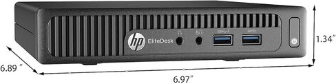 HP EliteDesk 705 G3 Mini PC Business Desktop Computer, AMD A12-9800E up to 3.8GHz, 8GB DDR4 RAM, 256GB SSD, Windows 11 Pro (Renewed) in Saudi Arabia
