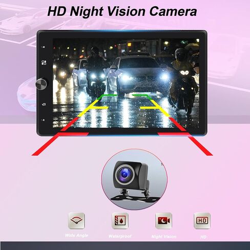 10.4" Single Din Car Stereo Wireless Carplay, Rotating HD 1280 * 800 IPS Display Touchscreen, Car Radio with Bluetooth 5.2, FM Radio, Android Auto, Backup Camera in Saudi Arabia