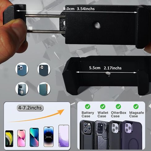 HYS Heavy-Duty Forklift Mount for Phone & Two-Way Radio | Industrial Strength Adjustable Arm | Fits Devices 2.17-3.54" | Boosts Warehouse & Factory Efficiency | Easy Installation in Saudi Arabia