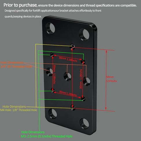 HYS Heavy-Duty Forklift Mount for Phone & Two-Way Radio | Industrial Strength Adjustable Arm | Fits Devices 2.17-3.54" | Boosts Warehouse & Factory Efficiency | Easy Installation in Saudi Arabia