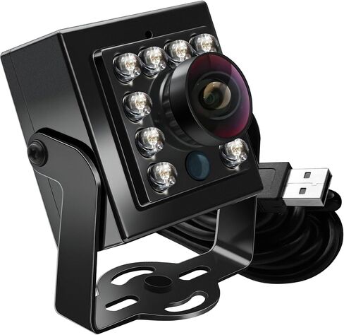 كاميرا SVPRO 1080P للرؤية النهارية والليلية USB للكمبيوتر، 2 ميجا بكسل تبديل تلقائي بالأشعة تحت الحمراء للصور طوال اليوم USB2.0 OV2710 لوحة كاميرا ويب مع مصابيح LED بالأشعة تحت الحمراء لنظام التشغيل Windows وLinux وAndroid وMac OS in Saudi Arabia