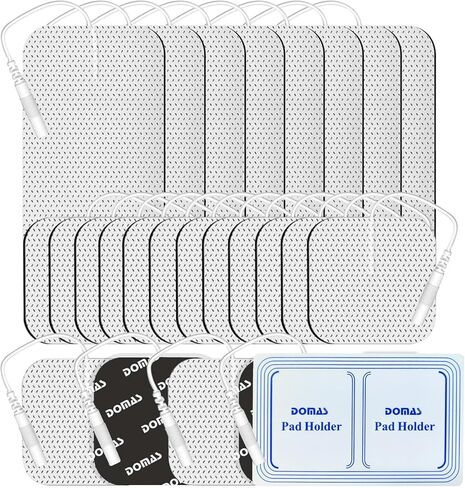 DOMAS TENS Unit Replacement Pads - Multiple Sizes, 24 PCS Reusable Set of Thickened Self-Adhesive Electrode Pads Compatible with TENS 7000, AUVON TENS, Etekcity, Nicwell Care Tens in Saudi Arabia