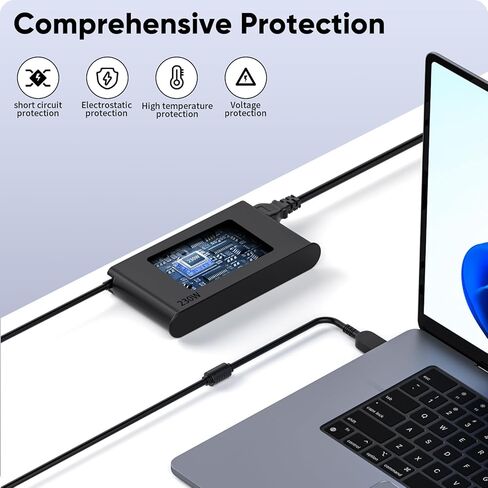 بديل لشاحن Lenovo Legion، شاحن كمبيوتر محمول 230W لجهاز Lenovo Legion 5 7 5P C7 S7 Y540 Y545 Y740 Y730 Y900 Y910 Y920 Y7000 Y7000P ThinkPad P15 P16 P73 P72 P71 P53 P52 LOQ 15IRX9 محول الطاقة in Kuwait