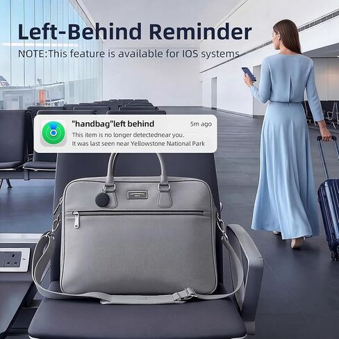 علامات تتبع الهواء - 4 عبوات من علامات البحث [2026 نظام مزدوج] لأجهزة Apple وAndroid، بطارية 400 يوم مع CR2032، منبه 100 ديسيبل، متوافق مع iOS وAndroid لحقائب المحفظة والمفاتيح in Saudi Arabia