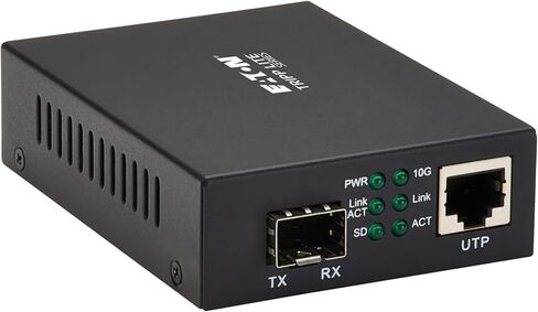 TRIPP LITE Eaton Series 10 Gigabit Open SFP+ to RJ45 Fiber Media Converter, Fiber to Ethernet Extender, 850nm & 1310nm Compatible, 10 Gbps, Up to 80km / 50 Miles, 2-Year Warranty (N786-001-SFP) in Saudi Arabia