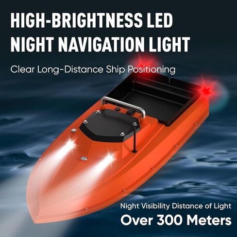 High Speed RC Fishing Bait Boat for Ocean Lake Fishing with GPS, 500M Range, 4.5KG Load, Cruise Control in Saudi Arabia
