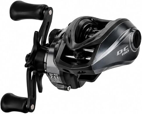 DC Baitcasting Reel with Smart Digital Brake, Anti-Backlash Fishing Reel with Signature DC Sound, Easy-Control 7.1:1 Baitcaster for Beginners & Bass Fishing in Saudi Arabia