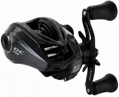 DC Baitcasting Reel with Smart Digital Brake, Anti-Backlash Fishing Reel with Signature DC Sound, Easy-Control 7.1:1 Baitcaster for Beginners & Bass Fishing in Saudi Arabia