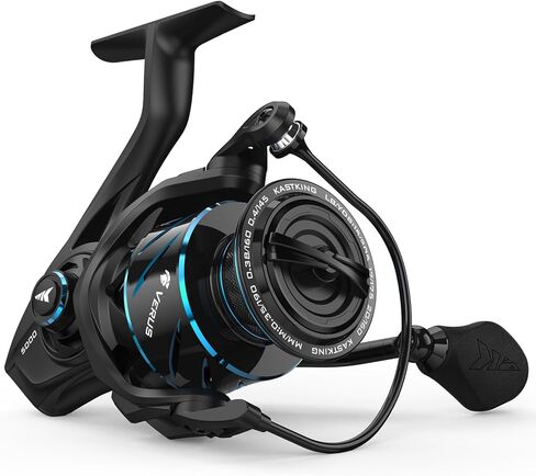 KastKing Verus Spinning Reel, Ultra-Lightweight 5oz Fishing Reel, 5.2:1 Gear Ratio, Aerodynamic Reel Rotor, 10+1 Stainless Steel Bearings, Lightweight Nylitech Body&Rotor, Carbon Fiber Drag in Saudi Arabia