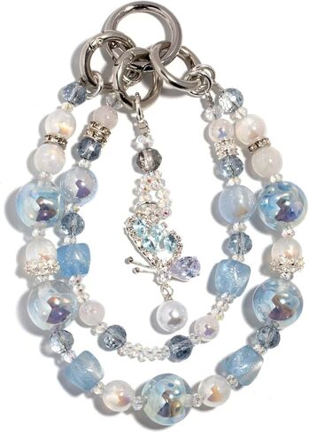 Beaded Phone Lanyard for Women - Adjustable, Anti-Drop Wrist Strap with Charms for iPhone & Samsung. Cute & Hands-Free in Saudi Arabia