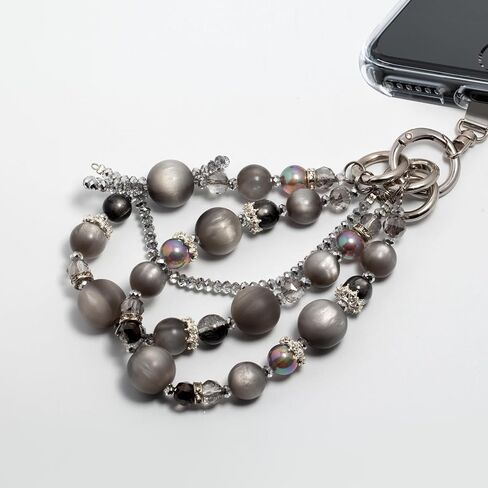 Beaded Phone Lanyard for Women - Adjustable, Anti-Drop Wrist Strap with Charms for iPhone & Samsung. Cute & Hands-Free in Saudi Arabia