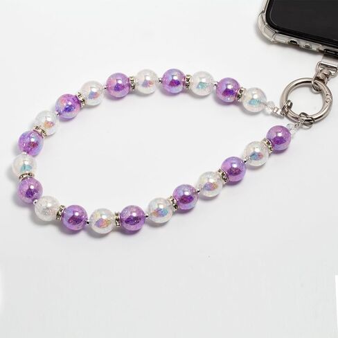 Beaded Phone Lanyard for Women - Adjustable, Anti-Drop Wrist Strap with Charms for iPhone & Samsung. Cute & Hands-Free in Saudi Arabia