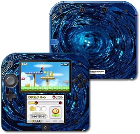 غلاف MightySkins متوافق مع غلاف غلاف Nintendo 2DS باللون الأزرق Vortex in Kuwait