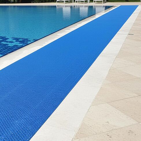 tonchean 3X10FT PVC سجادة أرضية للصرف الصحي، سجادة مدخل داخلية وخارجية، سجادة أرضية غير قابلة للانزلاق لحمام السباحة، المرآب، المطبخ، المطعم، ساونا، سبا، رمادي in Saudi Arabia