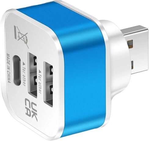 Small USB Adapter Multi USB Splitter Extender Computer Accessories 1 Male to 3 Port Multiple Expander for Laptop in Saudi Arabia