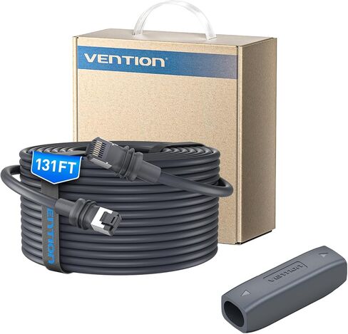 VENTION Starlink Gen 3 Complete Extension Kit: 135ft High-Speed Waterproof Ethernet Cable & IP68 Cable Coupler for Starlink V3/Mini in Saudi Arabia