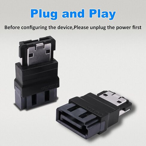 محول SATA 7Pin إلى ESATA SATA ذكر إلى ESATA 7Pin أنثى موسع تمديد محول للقرص الصلب SSD -2 قطعة in Kuwait