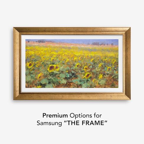إطار تلفزيون مصنوع يدويًا باللون الذهبي لشبونة - متوافق فقط مع Samsung The Frame in Kuwait