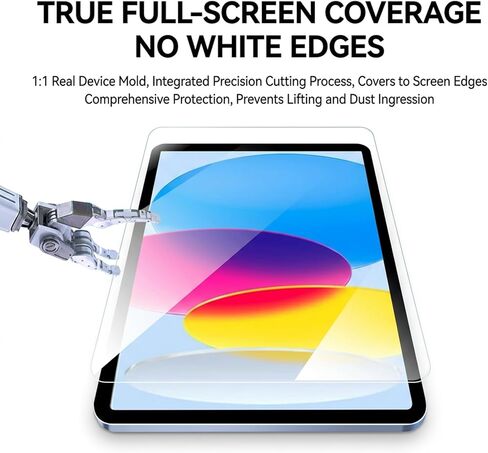 2 Pack Screen Protector for iPad A16 11th 2025 [11 Inch] /10th Generation 2022 [10.9 Inch],9H Tempered Glass with Easy Install Tray, Bubble-free,HD Clear,Anti Fingerprint, Scratch Resistant (iPad (11th / 10th Gen) in Saudi Arabia