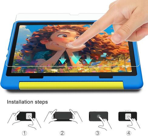 WD&CD 2 Pack Screen Protector Compatible with Urao Kids 10", Case Friendly Tempered Glass for Urao Kids 10" 【Anti Scratch 】【Anti Bubble】【High Definition】 in Saudi Arabia
