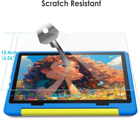 WD&CD 2 Pack Screen Protector Compatible with Urao Kids 10", Case Friendly Tempered Glass for Urao Kids 10" 【Anti Scratch 】【Anti Bubble】【High Definition】 in Saudi Arabia