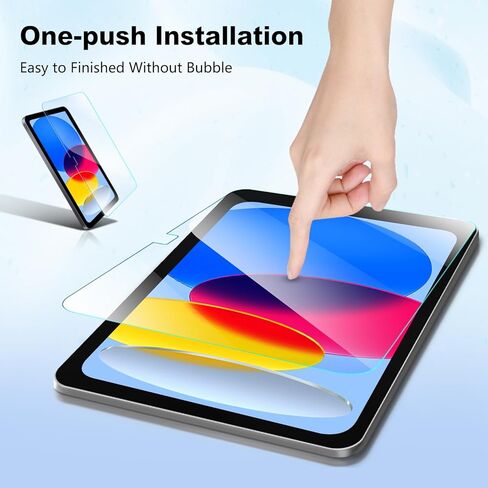 Softamm [عبوة من قطعتين] واقي شاشة مضاد للضوء الأزرق لجهاز iPad 11th (A16) 2025 11 بوصة/iPad الجيل العاشر 10.9 بوصة 2022-9H، زجاج مقسى صلب، حماية للعين، خالٍ من الفقاعات، صديق للحافظة in Kuwait