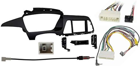 Harmony Audio Radio Install Bundle Fits Hyundai Sonata 2017 with Metra 70-7306 Single Double DIN Dash Kit in Saudi Arabia