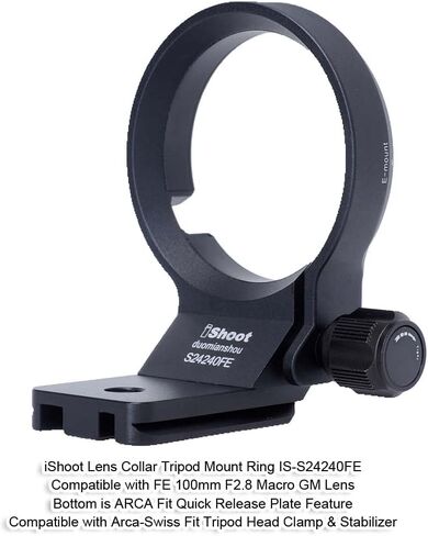 Lens Collar Tripod Mount Ring Compatible with Sony FE 100mm F2.8 Macro GM, 100mm F2.8 STF GM OSS, 24-240mm F3.5-6.3 OSS, 24-105mm F4 G OSS, 24-70mm F2.8 GM/F4 ZA OSS; 24mm F1.4 GM, 16-70mm F4 ZA OSS in Saudi Arabia