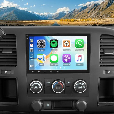 Car Stereo Radio for GMC Sierra 1500 2500 3500 HD Classic 2007-2014, 8" Android 15 Car Radio Stereo Head Unit Dash Kit with Wireless CarPlay Android Auto GPS Navigation SWC DSP FM WiFi Bluetooth in Saudi Arabia