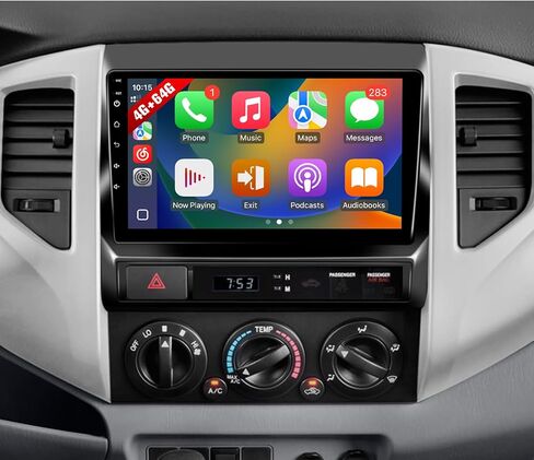 8-Core 4+64GB Stereo for Toyota Tacoma 2005-2015 Radio with Carplay Android Auto - Android 13 10.1inch Touch Screen for Tacoma Head Unit with In-dash GPS WiFi Bluetooth FM SWC + Backup Camera in Saudi Arabia