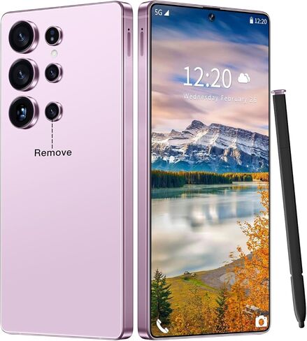 I26 Ultra Business 5G Smartphone, Dual SIM, 12GB+512GB, Snapdragon 8 Gen 4, 6.99" Screen, 7000mAh, Android 15, Stylus Pen & Face Unlock (Pink) in Saudi Arabia