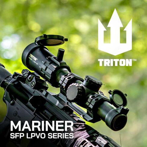 Triton Mariner 1-6x24 المستوى البؤري الثاني SFP LPVO نطاق البندقية - شيفرون CTM2 شبكاني in Saudi Arabia