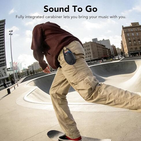 Portable Mini Bluetooth Speaker with HD Sound, LED Power Display, Big Pro Sound with Punchy Bass,Integrated Carabiner, 25H Playtime, Colorful RGB Lights, TWS pairing,Outdoor/Party/Travel, Gift Ideas in Saudi Arabia