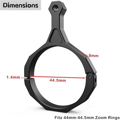 رافعة رمي Switchview من Riflescope الدقيقة | يناسب حلقة التكبير 42/43/44/45/46 مم in Kuwait