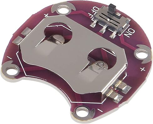 10Pcs Lilypad Coin Cell Battery Holder CR2032 Battery Mount Module Lily Pad Battery Holder Case Module Small Slide Switch Board in Saudi Arabia