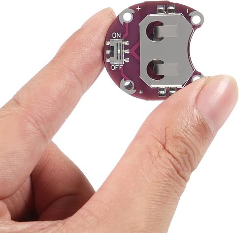 10Pcs Lilypad Coin Cell Battery Holder CR2032 Battery Mount Module Lily Pad Battery Holder Case Module Small Slide Switch Board in Saudi Arabia