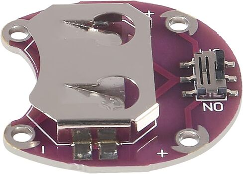 10Pcs Lilypad Coin Cell Battery Holder CR2032 Battery Mount Module Lily Pad Battery Holder Case Module Small Slide Switch Board in Saudi Arabia