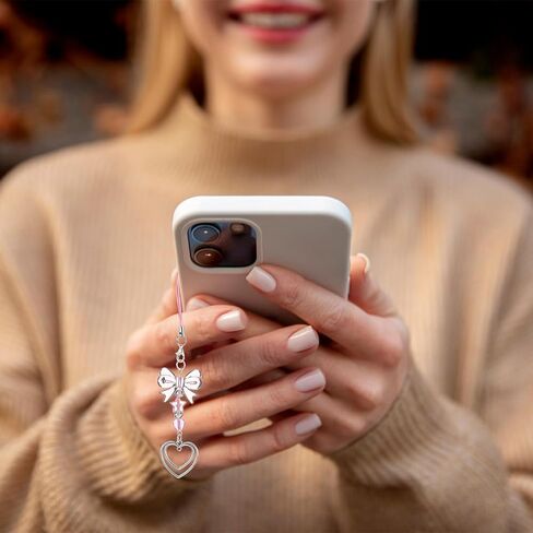 Tucnoeu 4 Pcs Pink Phone Charm Y2K Phone Charm Cute Aesthetic Phones Charms Phones Strap Charms for Bag Purse Backpack Camera Decor in Saudi Arabia