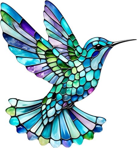 Stained Glass Hummingbird Dust Plug Acrylic Charms for electronic products,Type-C Charging Port Dust Plugs Pendant Compatible with E-Reader Phone Tablet, Gift for Christmas, Birthday, Anniversary Day in Saudi Arabia