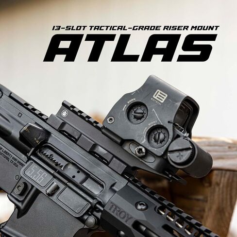 Triton Atlas Tactical-Grade 13-Slot Picatinny Riser Mount - 0.6" Low Profile in Saudi Arabia
