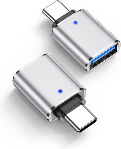 USBC to USB Adapter, 2 Pack USB C to USB Adapter for Mouse/Keyboard/Flash Drive, Super Data Transfer USB 3.0 Female to Type-C Male OTG Converter for iPhone 17 16, Samsung Galaxy S26 S25, MacBook Pro in Saudi Arabia