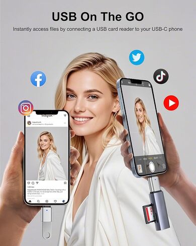 USBC to USB Adapter, 2 Pack USB C to USB Adapter for Mouse/Keyboard/Flash Drive, Super Data Transfer USB 3.0 Female to Type-C Male OTG Converter for iPhone 17 16, Samsung Galaxy S26 S25, MacBook Pro in Saudi Arabia